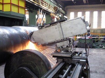 Schleifen Schleifen einer Walze